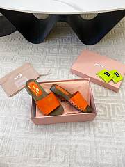 Okify MiuMiu Wooden Slippers In Orange EU35-42  - 2