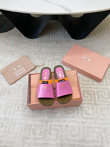 Okify MiuMiu Wooden Slippers In Pink EU35-42 