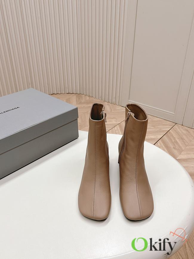 Okify Balenciaga Beige Ankle Boots EU35-41 - 1