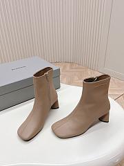 Okify Balenciaga Beige Ankle Boots EU35-41 - 2