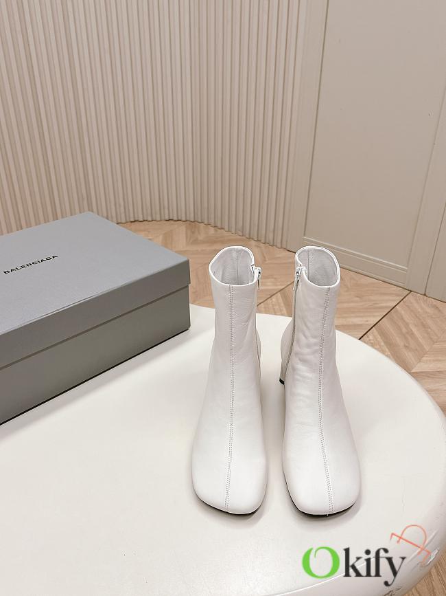 Okify Balenciaga White Ankle Boots EU35-41 - 1