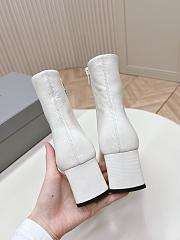 Okify Balenciaga White Ankle Boots EU35-41 - 6