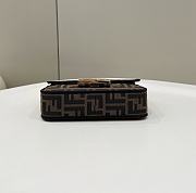 Okify Fendi Mini FF Baguette Brown Bag 18x7x11cm - 4