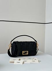 Okify Fendi Baguette Bag In Black 27x5x15cm - 1