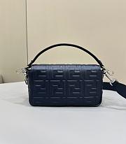 Okify Fendi Baguette Bag In Dark Blue 27x5x15cm - 2