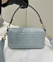 Okify Fendi Baguette Bag In Light Blue 27x5x15cm - 4