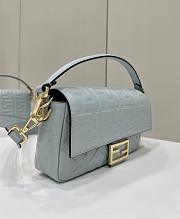 Okify Fendi Baguette Bag In Light Blue 27x5x15cm - 2