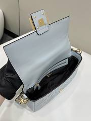 Okify Fendi Baguette Bag In Light Blue 27x5x15cm - 3