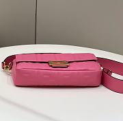 Okify Fendi Baguette Bag In Pink 27x5x15cm - 5