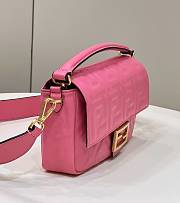 Okify Fendi Baguette Bag In Pink 27x5x15cm - 3