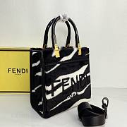 Okify Fendi Mink Velvet Sunshine Tote Bag 23ⅹ22cm 19521 - 4