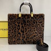 Okify Fendi Mink Velvet Sunshine Tote Bag 35x17x31cm - 2