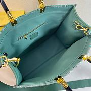 Okify Fendi Green Crystal Sunshine Tote Bag 35x31x13cm  - 4