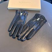 Okify Burberry Black Leather Gloves 19530 - 1