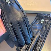 Okify Burberry Black Leather Gloves 19530 - 6