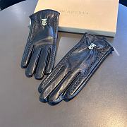 Okify Burberry Black Leather Gloves 19530 - 5