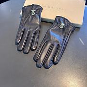 Okify Burberry Brown Leather Gloves 19531 - 1