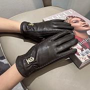 Okify Burberry Brown Leather Gloves 19531 - 3