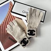 Okify Chanel Beige Wool Gloves 19533 - 3