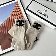 Okify Chanel Beige Wool Gloves 19533 - 2