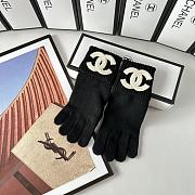 Okify Chanel Black Wool Gloves 19534 - 2