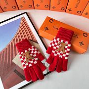 Okify Louis Vuitton Red Wool Gloves 19543 - 5