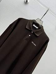 Okify MiuMiu Brown Polo T-shirt  - 2