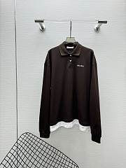 Okify MiuMiu Brown Polo T-shirt  - 1