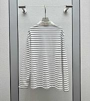 Okify MiuMiu White Horizontal Polo T-shirt  - 2