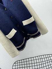 Okify MiuMiu Wool Dark Blue Jacket - 4