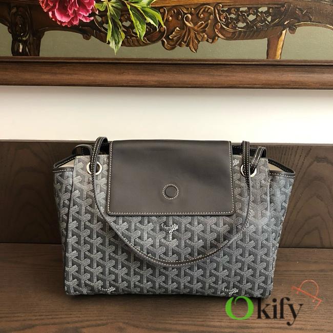 Okify Goyard Rouette Souple Bag In Grey Gray 31x14x23cm - 1