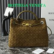 Okify Bottega Veneta Medium Andiamo bag in green suede 32x24x12 cm - 1