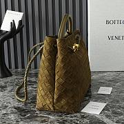 Okify Bottega Veneta Medium Andiamo bag in green suede 32x24x12 cm - 5