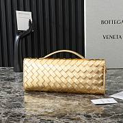 Okify Botega Veneta Andiamo Clutch Metallic Bag In Gold 31x13x3cm - 6