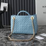 Okify Bottega Veneta Small Andiamo Chain Bag In Light Blue 25x22x10.5cm  - 4