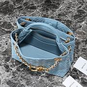 Okify Bottega Veneta Small Andiamo Chain Bag In Light Blue 25x22x10.5cm  - 3