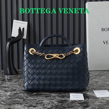 Okify Bottega Veneta Small Andiamo Chain Bag In Dark Blue 25x22x10.5cm 