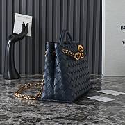 Okify Bottega Veneta Small Andiamo Chain Bag In Dark Blue 25x22x10.5cm  - 2