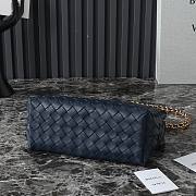 Okify Bottega Veneta Small Andiamo Chain Bag In Dark Blue 25x22x10.5cm  - 3