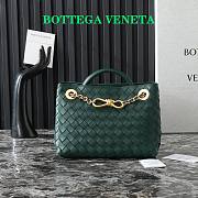 Okify Bottega Veneta Small Andiamo Chain Bag In Emerald Green 25x22x10.5cm  - 1