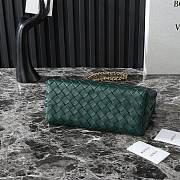 Okify Bottega Veneta Small Andiamo Chain Bag In Emerald Green 25x22x10.5cm  - 4