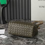 Okify Bottega Veneta Small Andiamo Chain Bag In Kaki 25x22x10.5cm  - 4