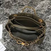 Okify Bottega Veneta Small Andiamo Chain Bag In Kaki 25x22x10.5cm  - 3