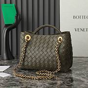 Okify Bottega Veneta Small Andiamo Chain Bag In Kaki 25x22x10.5cm  - 2