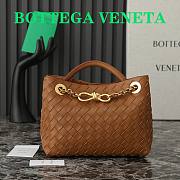 Okify Bottega Veneta Small Andiamo Chain Bag In Brown Caramel 25x22x10.5cm  - 1