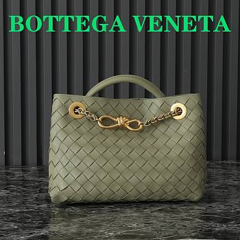 Okify Bottega Veneta Small Andiamo Chain Bag In Light Green 25x22x10.5cm 