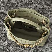 Okify Bottega Veneta Small Andiamo Chain Bag In Light Green 25x22x10.5cm  - 2