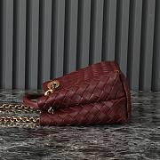 Okify Bottega Veneta Small Andiamo Chain Bag In Red 25x22x10.5cm  - 6