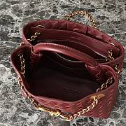 Okify Bottega Veneta Small Andiamo Chain Bag In Red 25x22x10.5cm  - 5