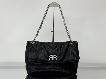 Okify Balenciaga Medium Monaco Black Bag 32.5x22x9.9cm 